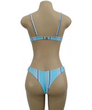 Bathing Suit Swimwear Swim Set Two Piece Swimsuit Bikini Bodysuit Women - Blue* - CY18DDKGA5A $16.69-Sets