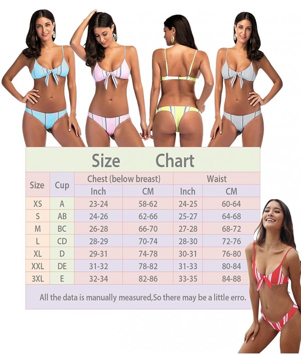 Bathing Suit Swimwear Swim Set Two Piece Swimsuit Bikini Bodysuit Women - Blue* - CY18DDKGA5A $16.69-Sets