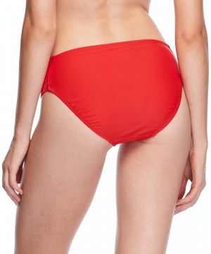 Women's Smoothies Nuevo Contempo Solid Full Coverage Bikini Bottom Swimsuit - Smoothies True Red - CC18Z090LWE $36.27-Bottoms