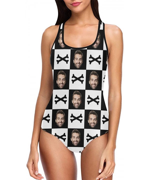 Custom Face Swimwear Personalized Face Tank Top Bathing Swimsuit - Multi 5 - CM18RDT6XAC $28.21-Racing