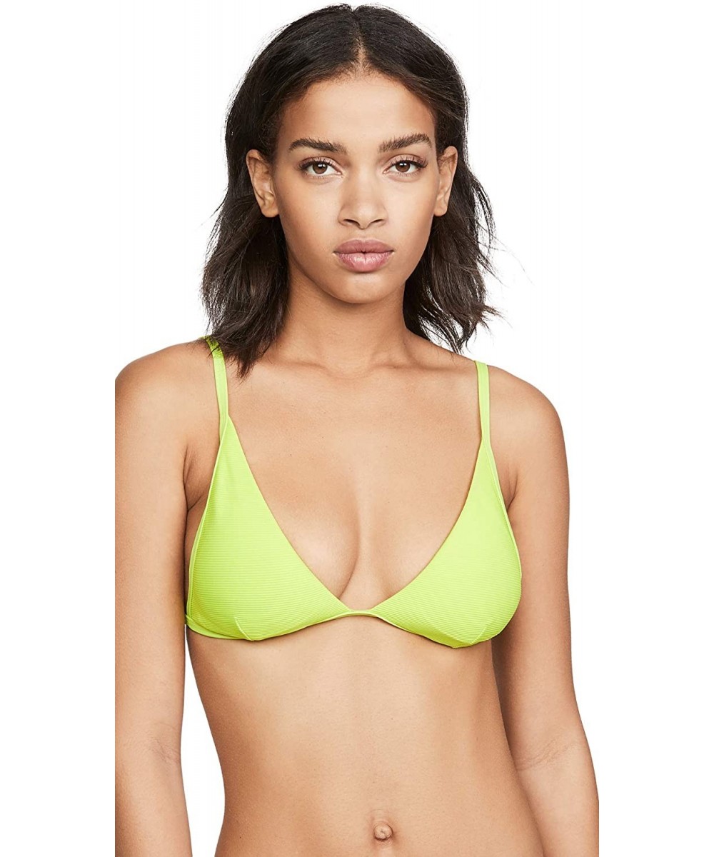 Women's Millie Bikini Top - Acid Green - C1193LQXQEN $43.07-Tops