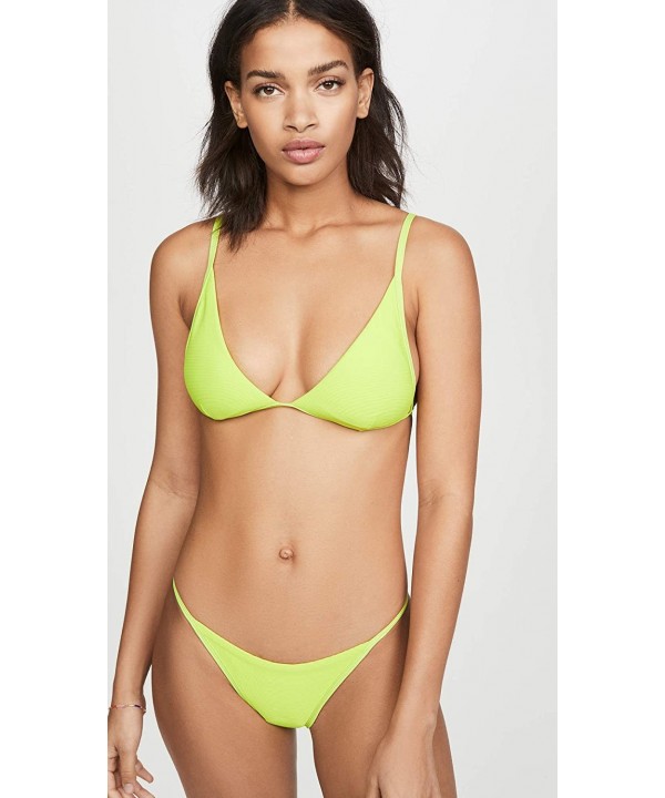 Women's Millie Bikini Top - Acid Green - C1193LQXQEN $43.07-Tops