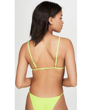 Women's Millie Bikini Top - Acid Green - C1193LQXQEN $43.07-Tops