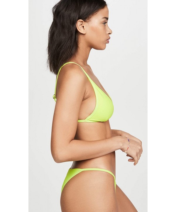 Women's Millie Bikini Top - Acid Green - C1193LQXQEN $43.07-Tops