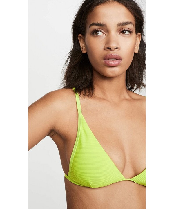 Women's Millie Bikini Top - Acid Green - C1193LQXQEN $43.07-Tops