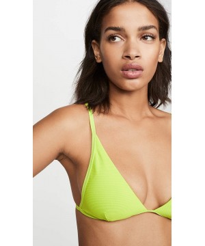 Women's Millie Bikini Top - Acid Green - C1193LQXQEN $43.07-Tops