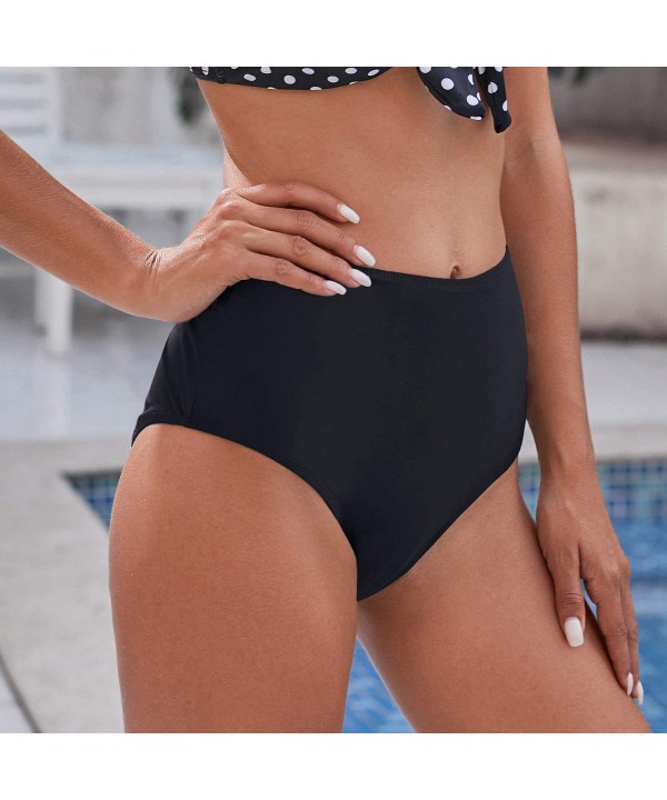 Women Swim Shorts Boyshorts Bathing Suit Tankini Bottoms Stretch High Waist Sports Boards Shorts Z Black(triangle) - C61948T0...