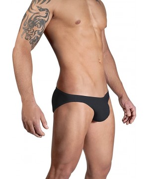 Men's Swim Bikini - Black - CW1239CQRSV $50.93-Briefs