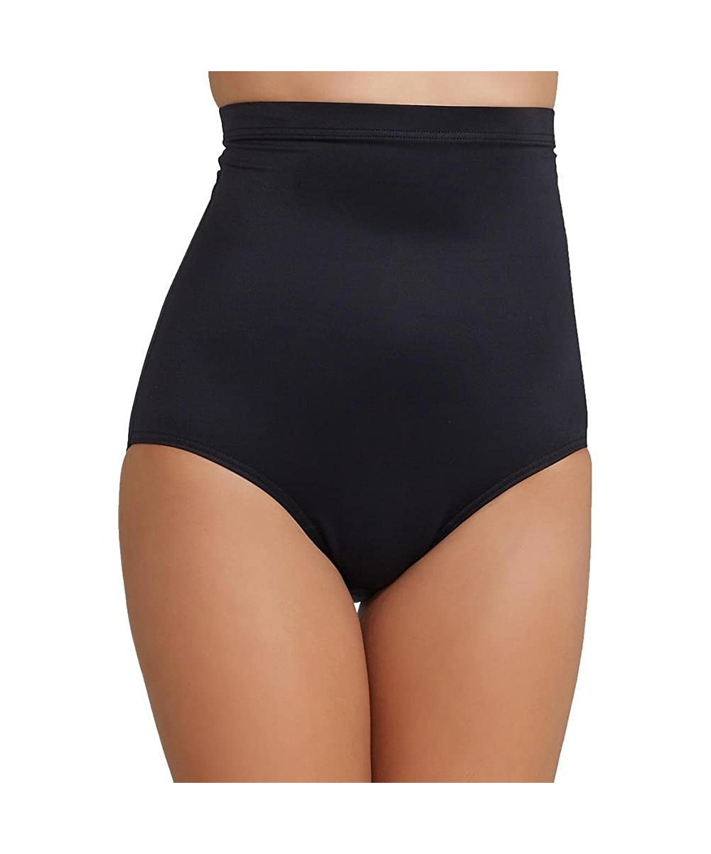 Women's Separate Super High Waist Pants Bottom - Black - C012JGVPRX5 $42.86-Tankinis