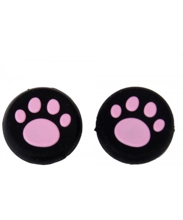 1 Pairs Cat's Paw Silicone Gel Thumb Grips Caps for Nintendo Switch Controller - Pink - CA18UZMEQCA $8.66-Tankinis