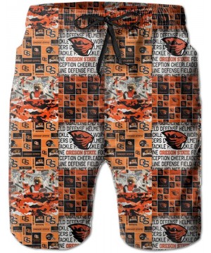 Men's Quick Dry Swim Shorts with Mesh Lining Swimwear Bathing Suits Beach Shorts - Oregon State Beavers-26 - CN190RSRHD5 $29....