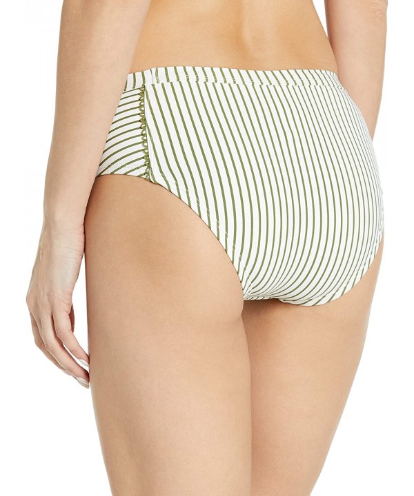 Women's Check Please High Waist Bikini Bottom - Olive - CG185LXO8GS $27.85-Tankinis