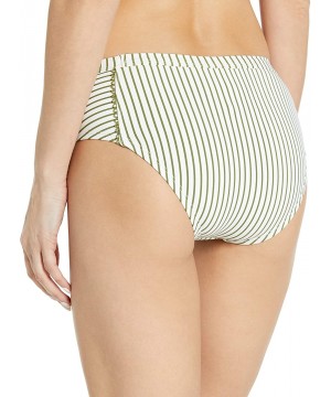 Women's Check Please High Waist Bikini Bottom - Olive - CG185LXO8GS $27.85-Tankinis