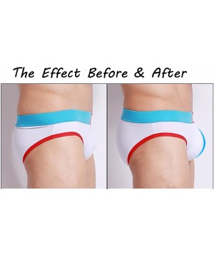 Men's Sponge cup active swimwear Supporter Inner - 1pc White&1pc Airhole White - C618C7K3XR7 $14.26-Briefs