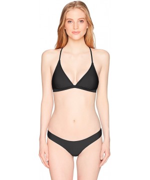 Women's Classic Surf Bare Coverage Bikini Bottom Swim Suit - Black - C212NH2QYRS $31.14-Tankinis