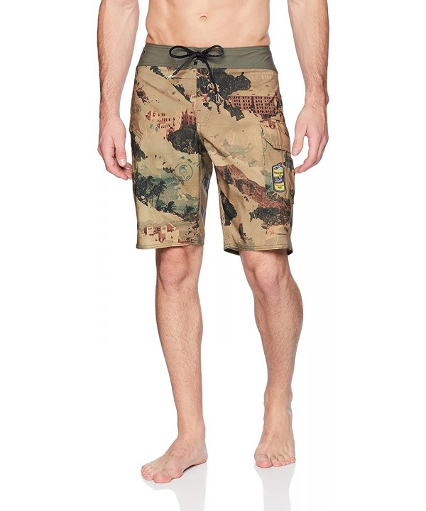 Men's Primo Beer Mod 20" Boardshort - Camouflage - C31863GE3Q6 $39.63-Board Shorts