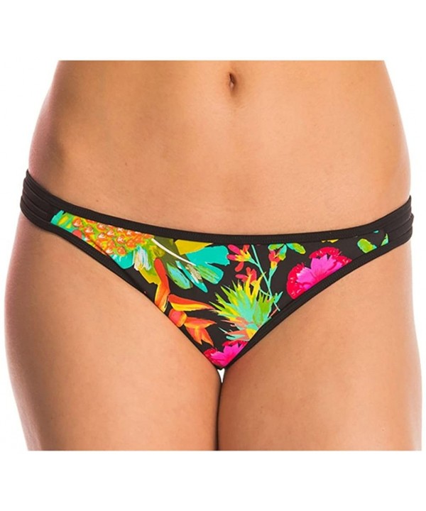 Women's Akela Flirty Surf Rider Bikini Bottom - Black - CE12DOQA7RN $41.96-Bottoms