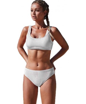 Sexy Bikini Set Swimming Suit for Women Swimsuit 2020 Bathing Suit - White - CV199EU4KYI $22.17-Sets