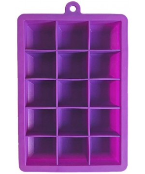 Kitch Ice Tray Easy Release White Ice Cube Trays- 15 Cube - Purple - C5196OERQD0 $11.58-Tankinis