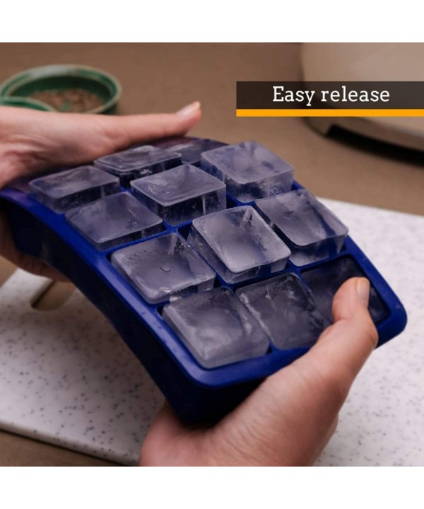 Kitch Ice Tray Easy Release White Ice Cube Trays- 15 Cube - Purple - C5196OERQD0 $11.58-Tankinis