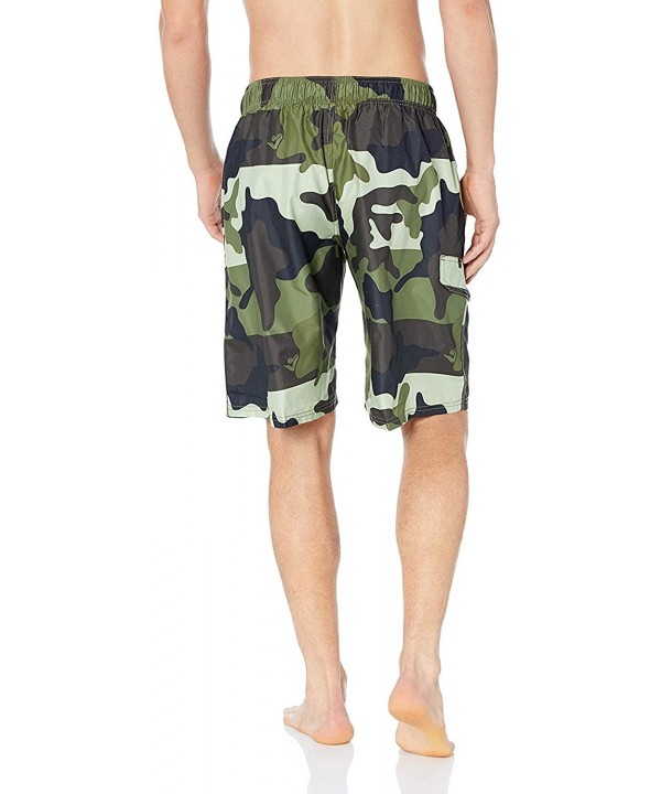 Men's Miles Swim Trunks (Regular & Extended Sizes) - Surf Camo Army - CT18LRQSRCT $20.55-Trunks