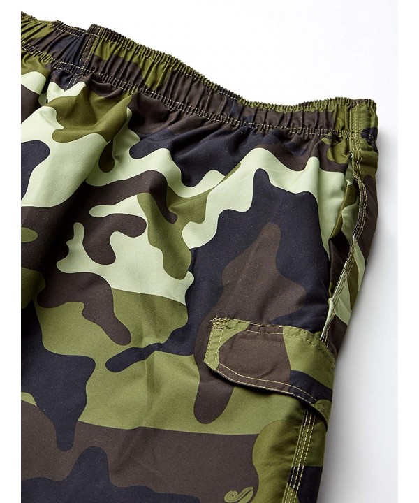 Men's Miles Swim Trunks (Regular & Extended Sizes) - Surf Camo Army - CT18LRQSRCT $20.55-Trunks