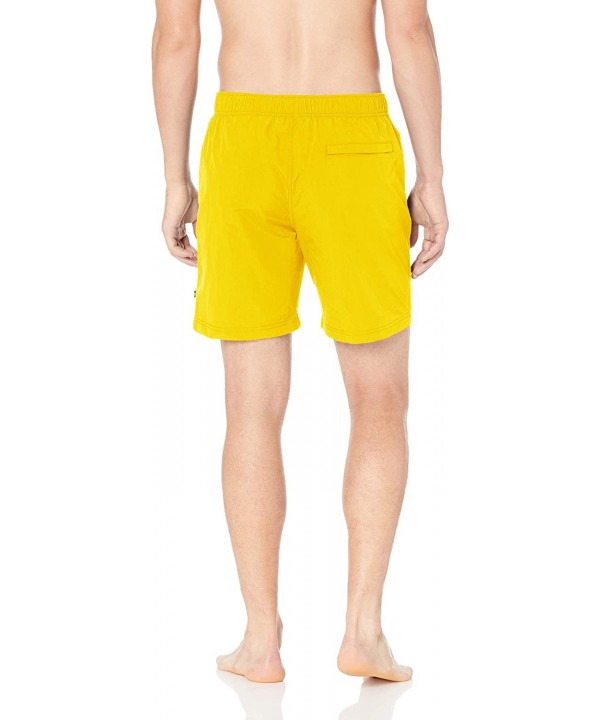 Men's Quick Dry Color Block Nylon Swim Trunk - Zest - C818ILYLEL9 $26.25-Trunks