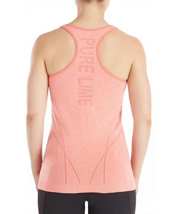 Bodydry Puretech Tank Top - Hot Coral Melange - CY1827GHQ9I $48.12-Racing