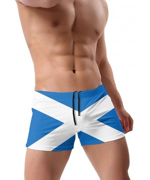 Men's Swimwear Briefs Swim Trunk Flag of Puerto Rico Sexy Soft Triangle Thong Bikini Swimsuit - Scotland Flag 8 - C419CCZMSDC...