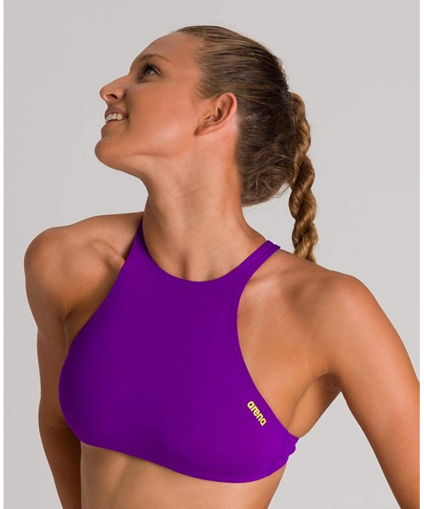 Womens Rule Breaker Think Crop Top MaxLife Bikini Top - Mirtilla - CW18CLG3D68 $26.60-Racing