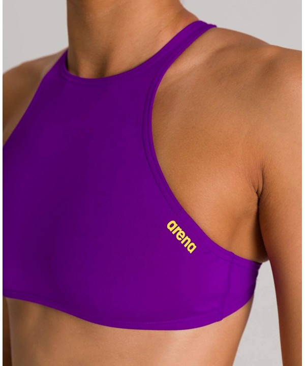 Womens Rule Breaker Think Crop Top MaxLife Bikini Top - Mirtilla - CW18CLG3D68 $26.60-Racing