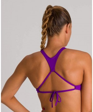 Womens Rule Breaker Think Crop Top MaxLife Bikini Top - Mirtilla - CW18CLG3D68 $26.60-Racing